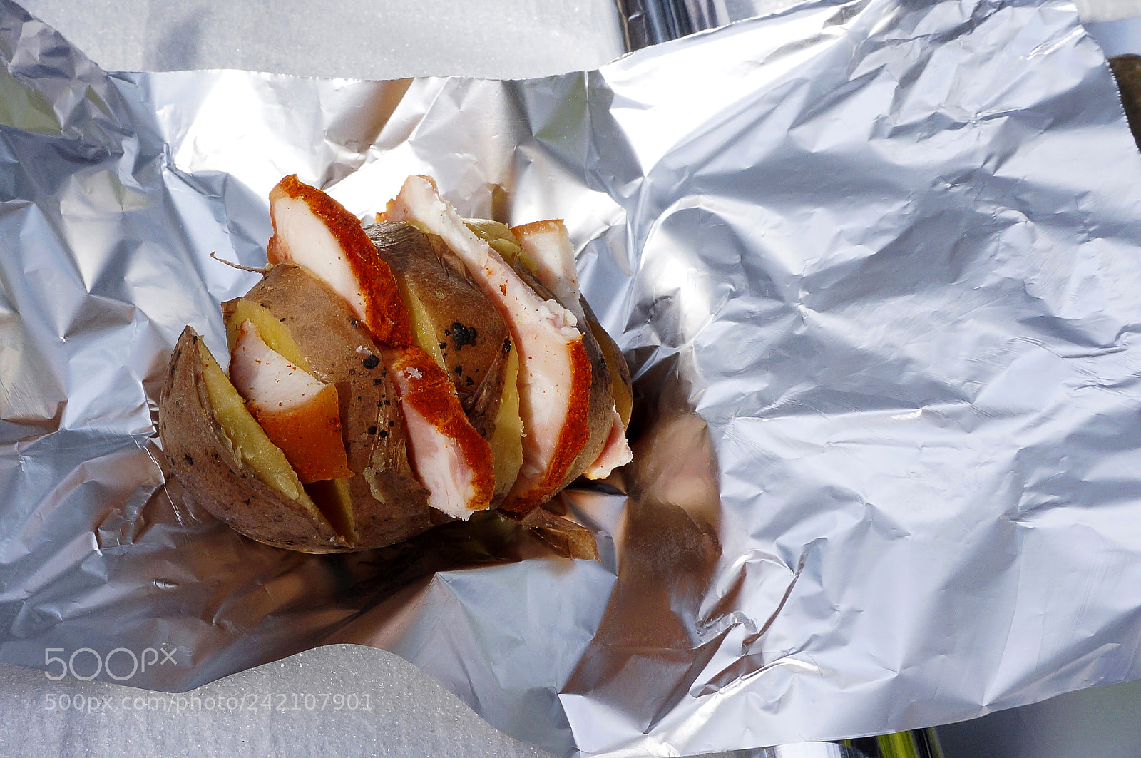 Sony Alpha NEX-3N sample photo. Bake potatoes with bacon photography