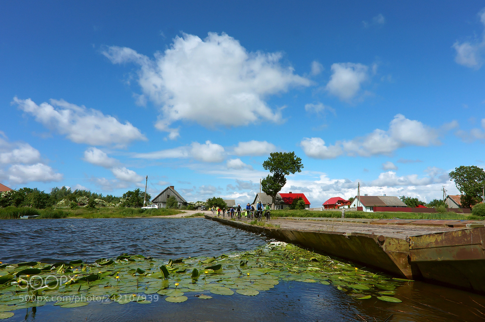 Sony Alpha NEX-3N sample photo. Pontoon bridge across the photography