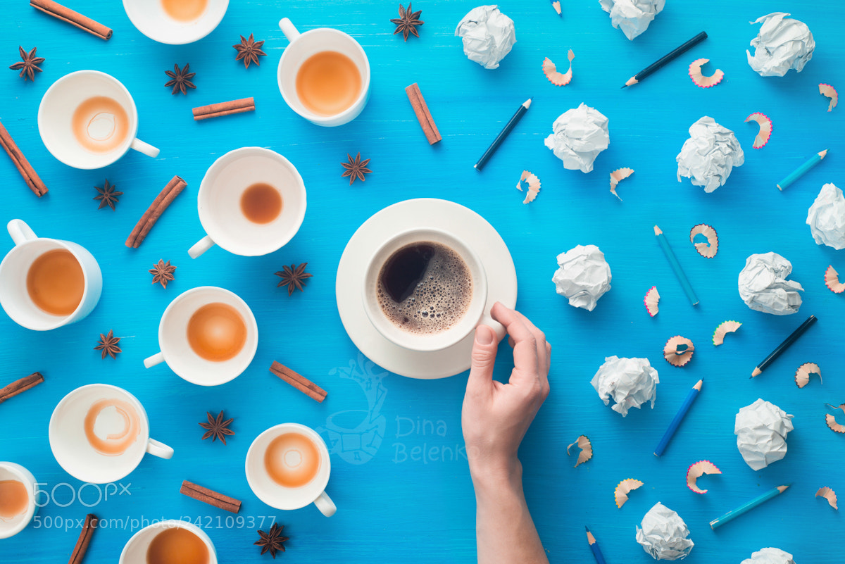 Nikon D800 sample photo. Hand holding fresh espresso photography
