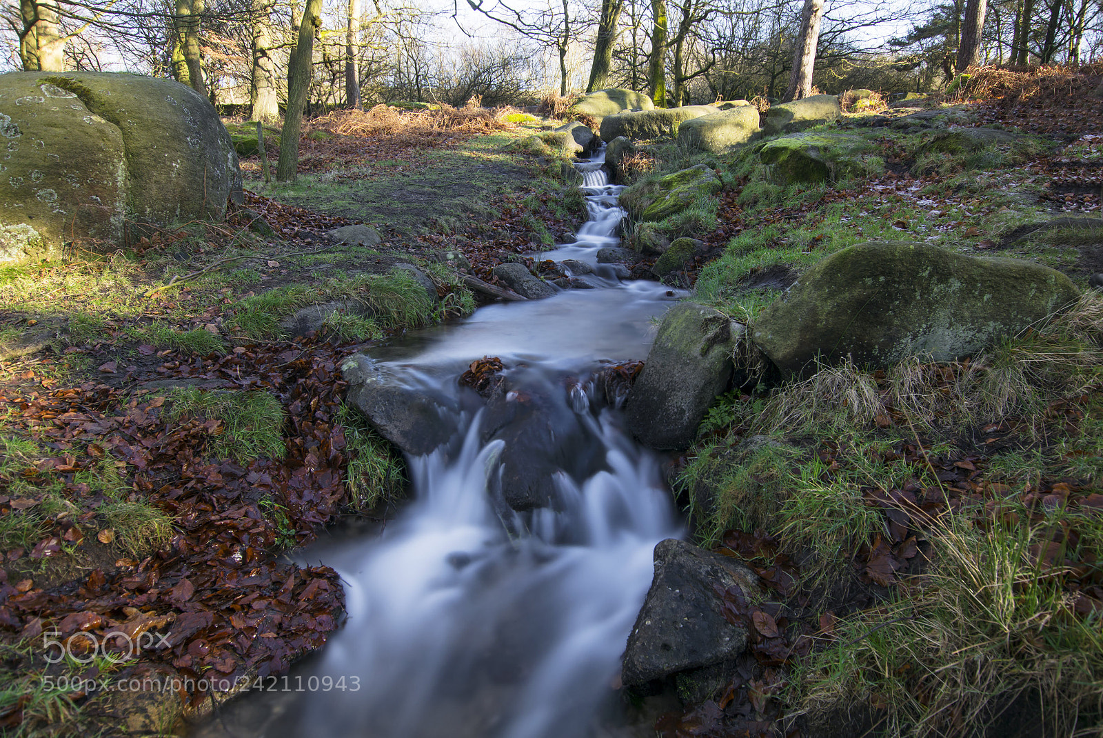Nikon D7100 sample photo. Padley gorge, little stream photography