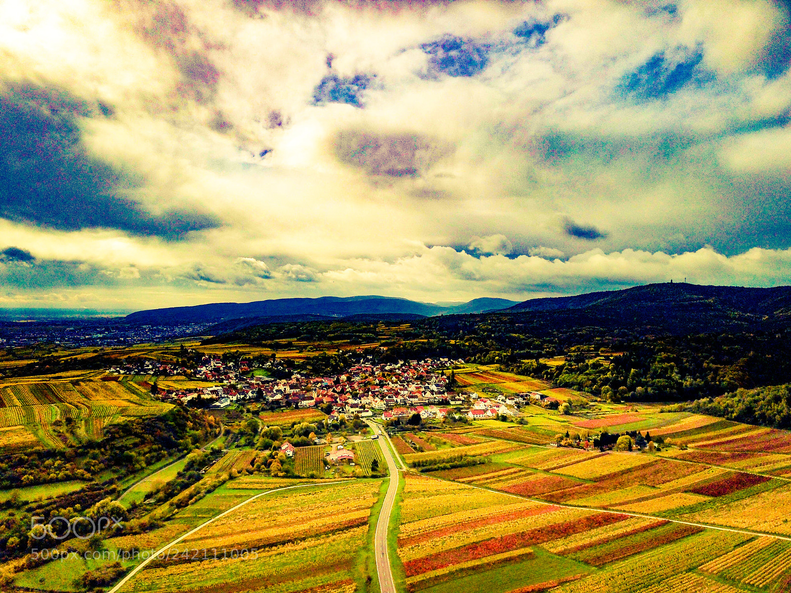 DJI FC220 sample photo. Autumn in leistadt germany photography