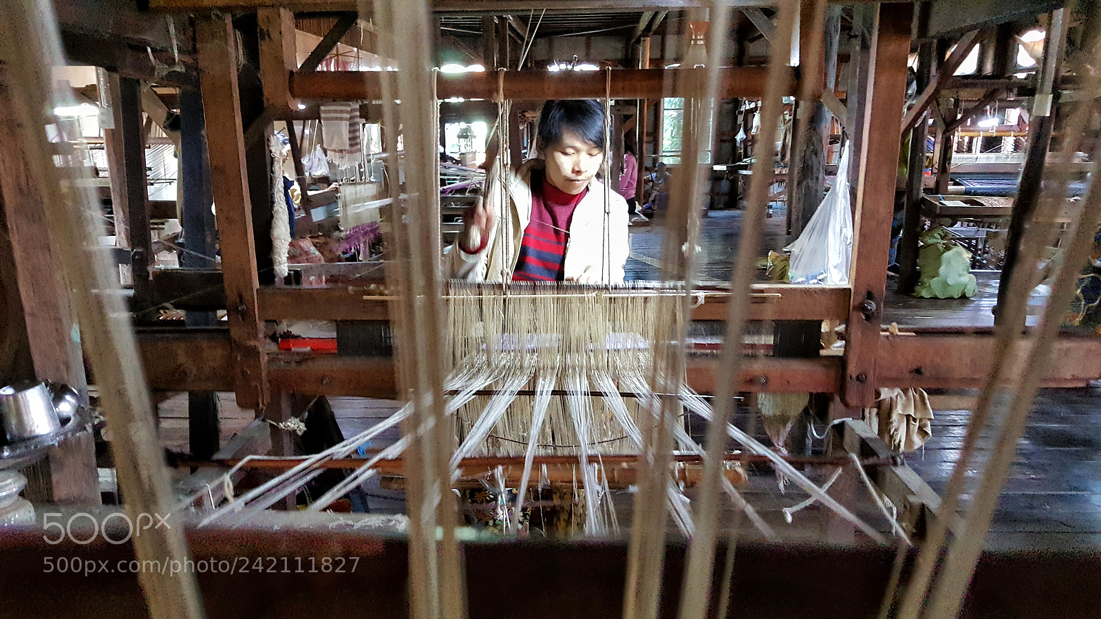 Samsung Galaxy Note5 sample photo. Textile make from lotus photography