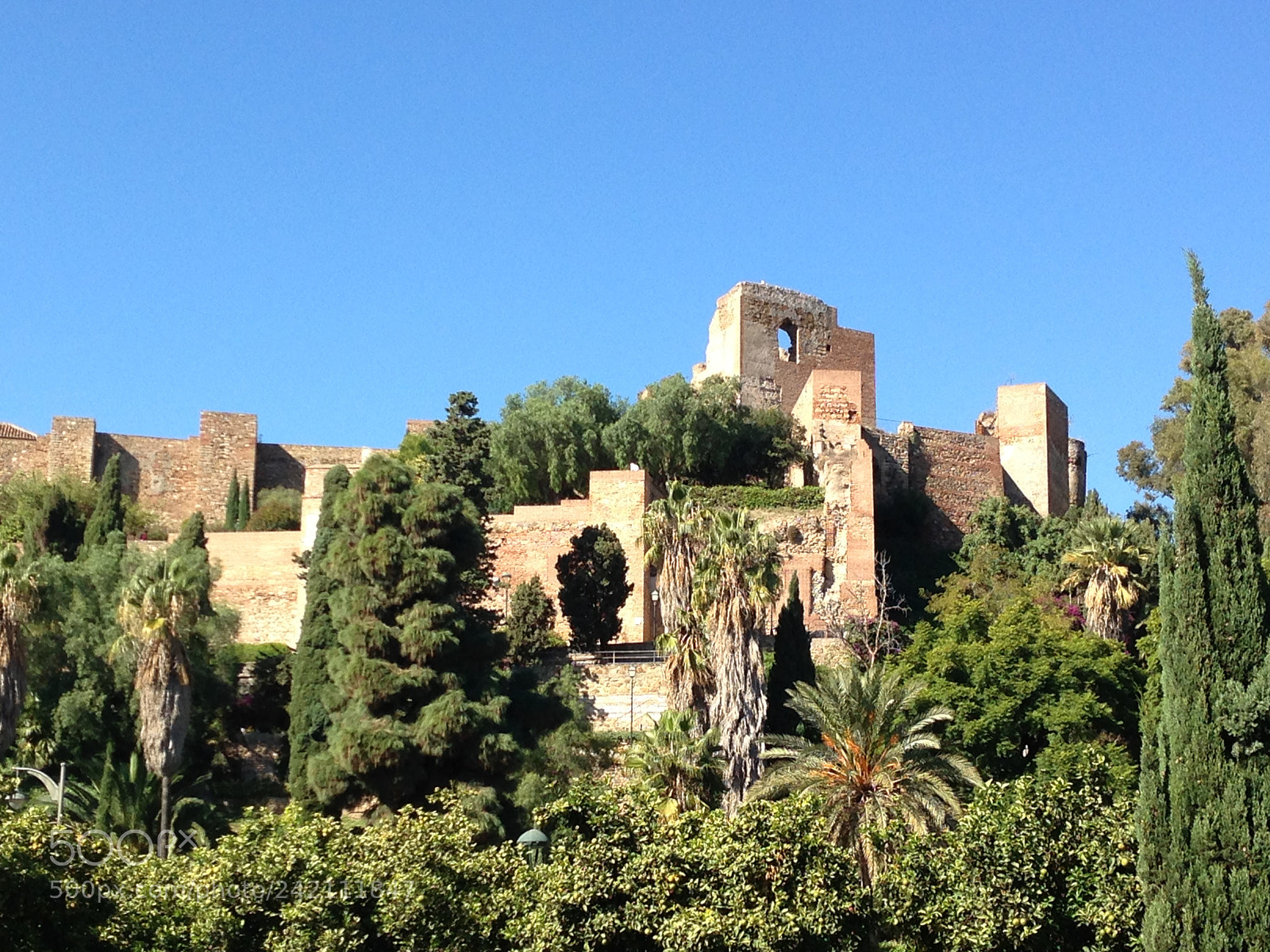 Apple iPhone 5 sample photo. Alcazaba medieval palace photography