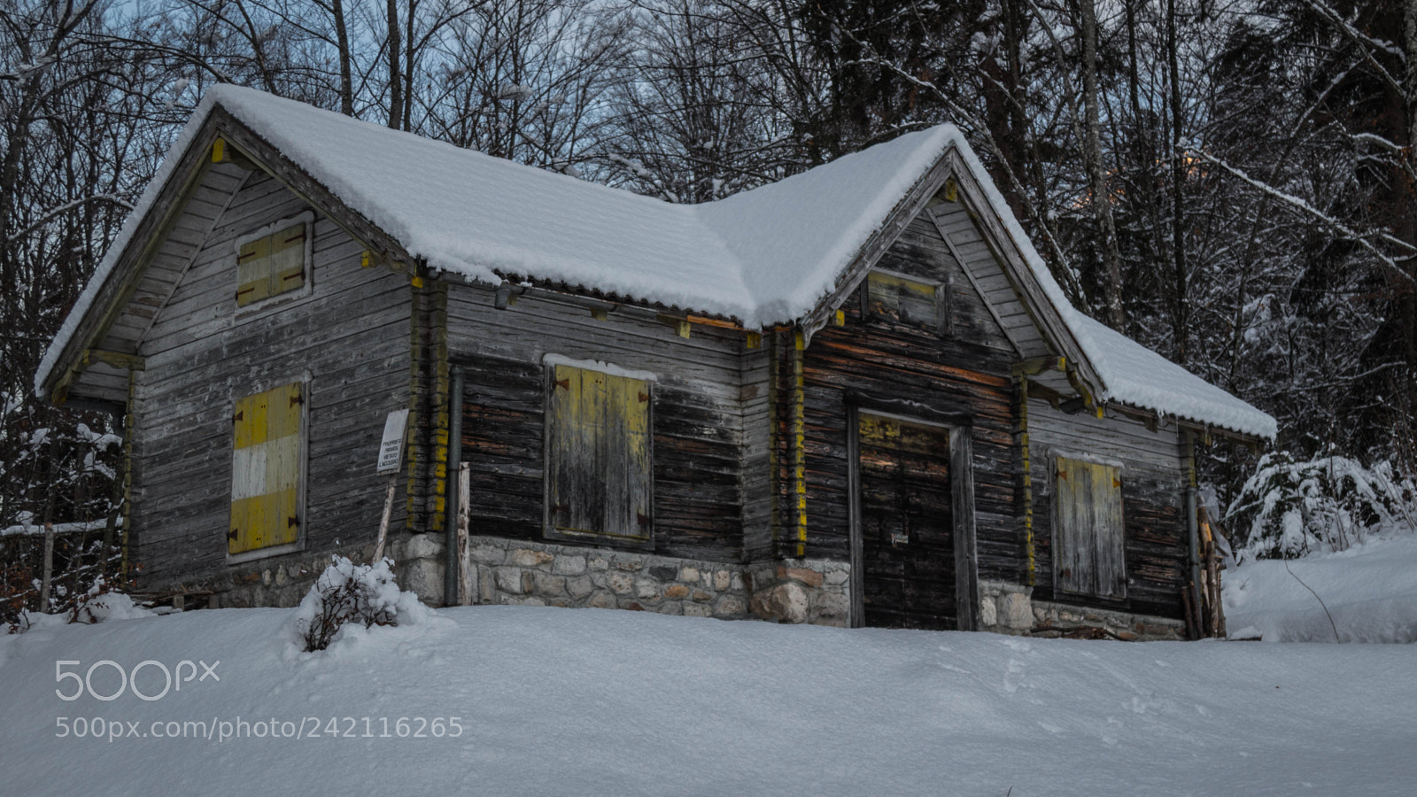 Canon EOS 100D (EOS Rebel SL1 / EOS Kiss X7) sample photo. Chalet in the wood photography