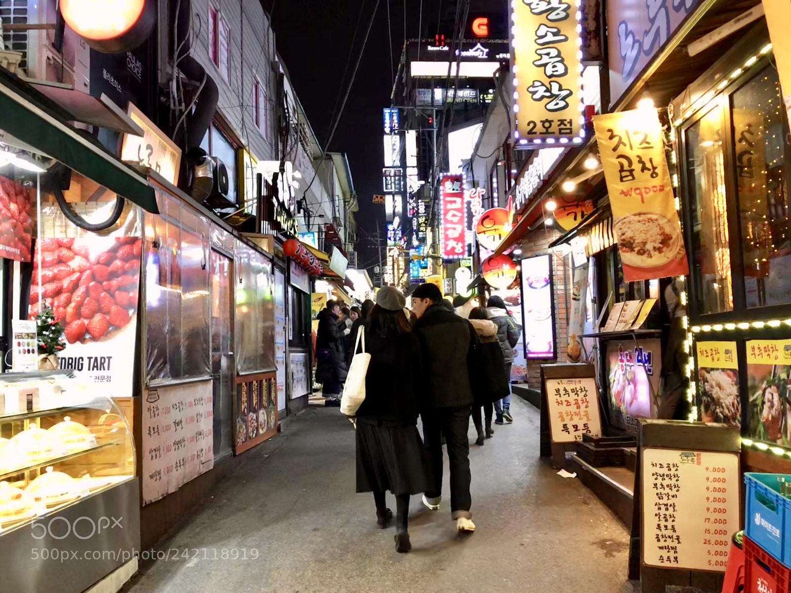 Apple iPhone X sample photo. South korea, hongdae night photography