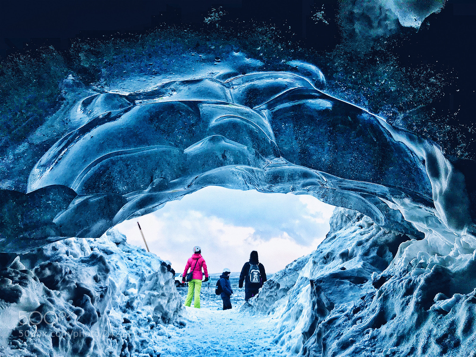 Apple iPhone 7 sample photo. Ice cave in iceland photography