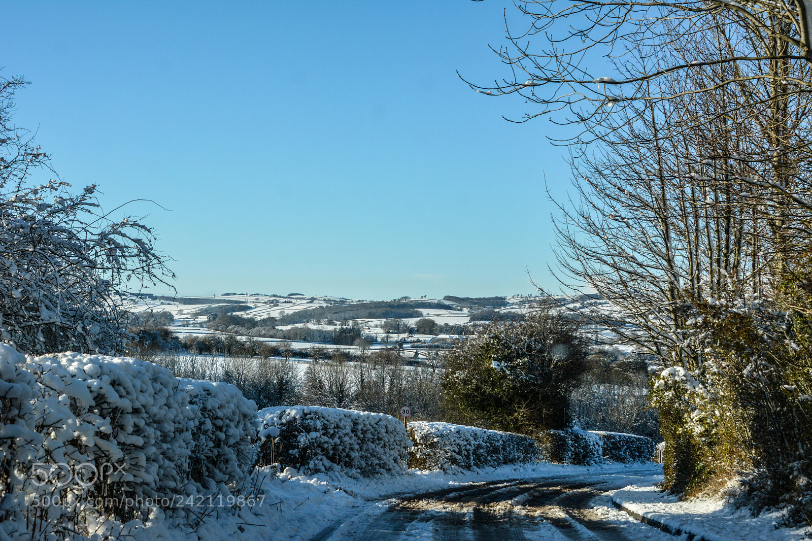 Nikon D7100 sample photo. Snow in the berecon photography