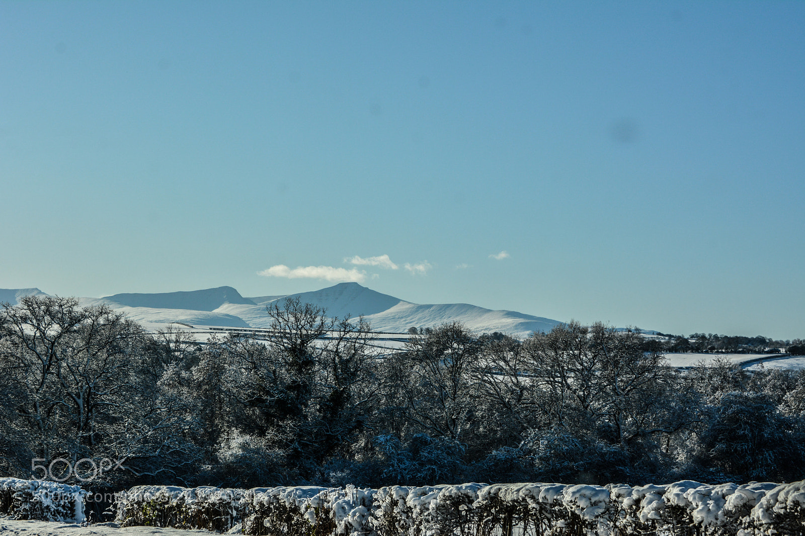 Nikon D7100 sample photo. Snow in the brecon photography