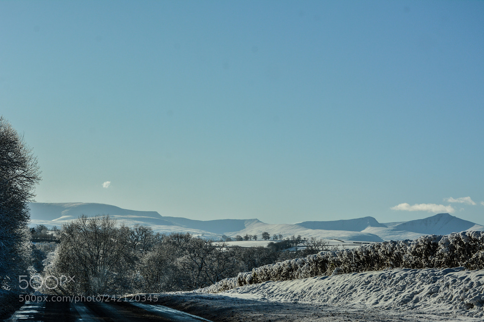 Nikon D7100 sample photo. Snow in the brecon photography