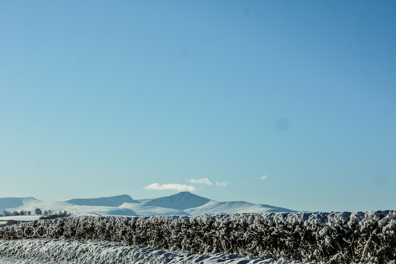 Nikon D7100 sample photo. Snow in the brecon photography