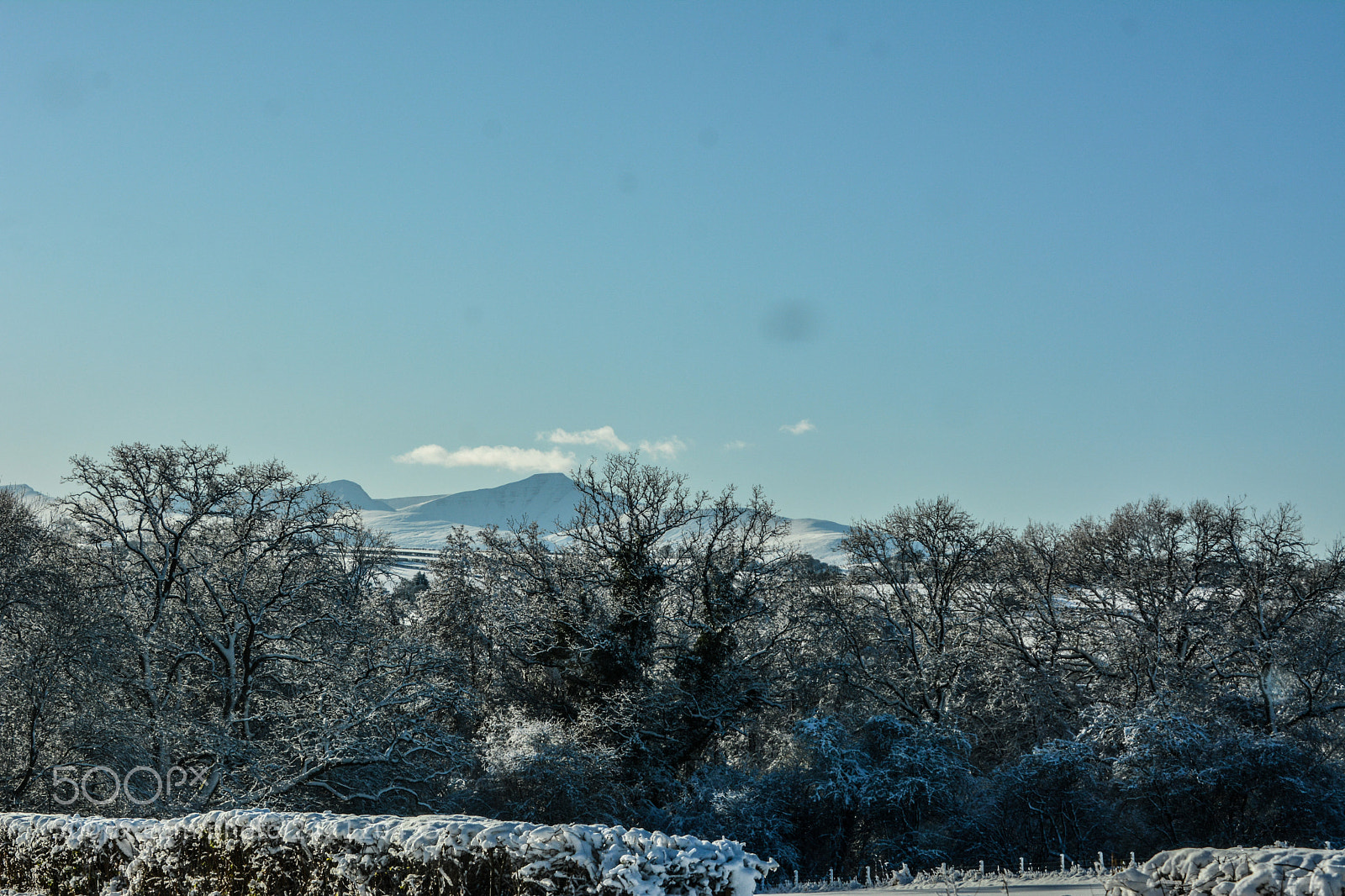 Nikon D7100 sample photo. Snow in the brecon photography