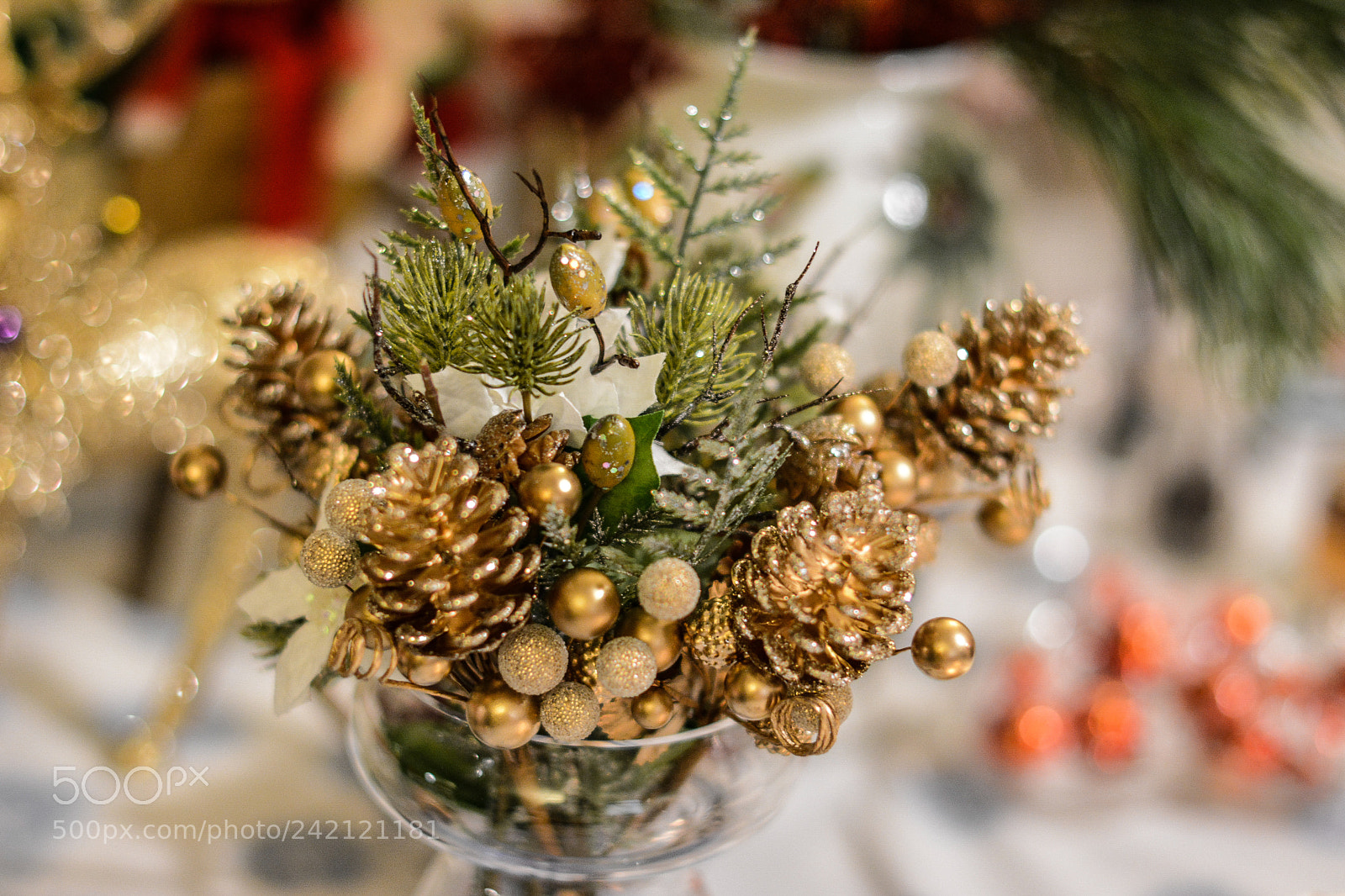 Nikon D7100 sample photo. Christmas table decoration photography