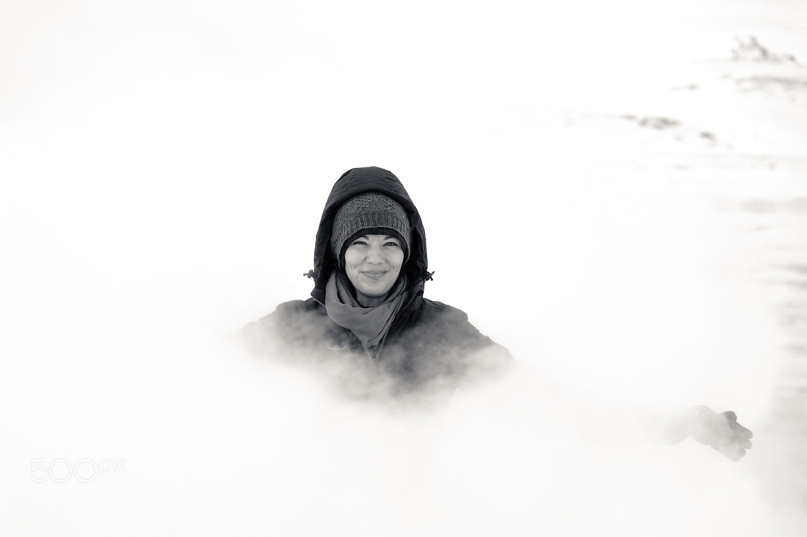 Nikon Df sample photo. Mist and snow photography