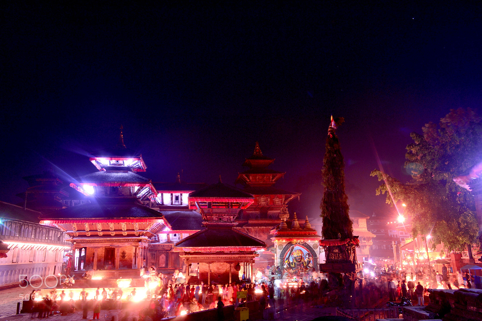 Nikon D3100 sample photo. Seto machhindranath chariot festival photography