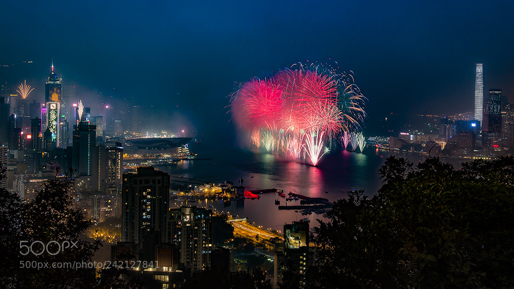 Canon EOS 60D sample photo. New year firework 2018 photography