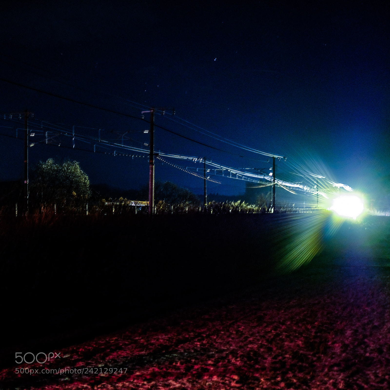 Fujifilm X-E3 sample photo. 夜の電車 night train photography