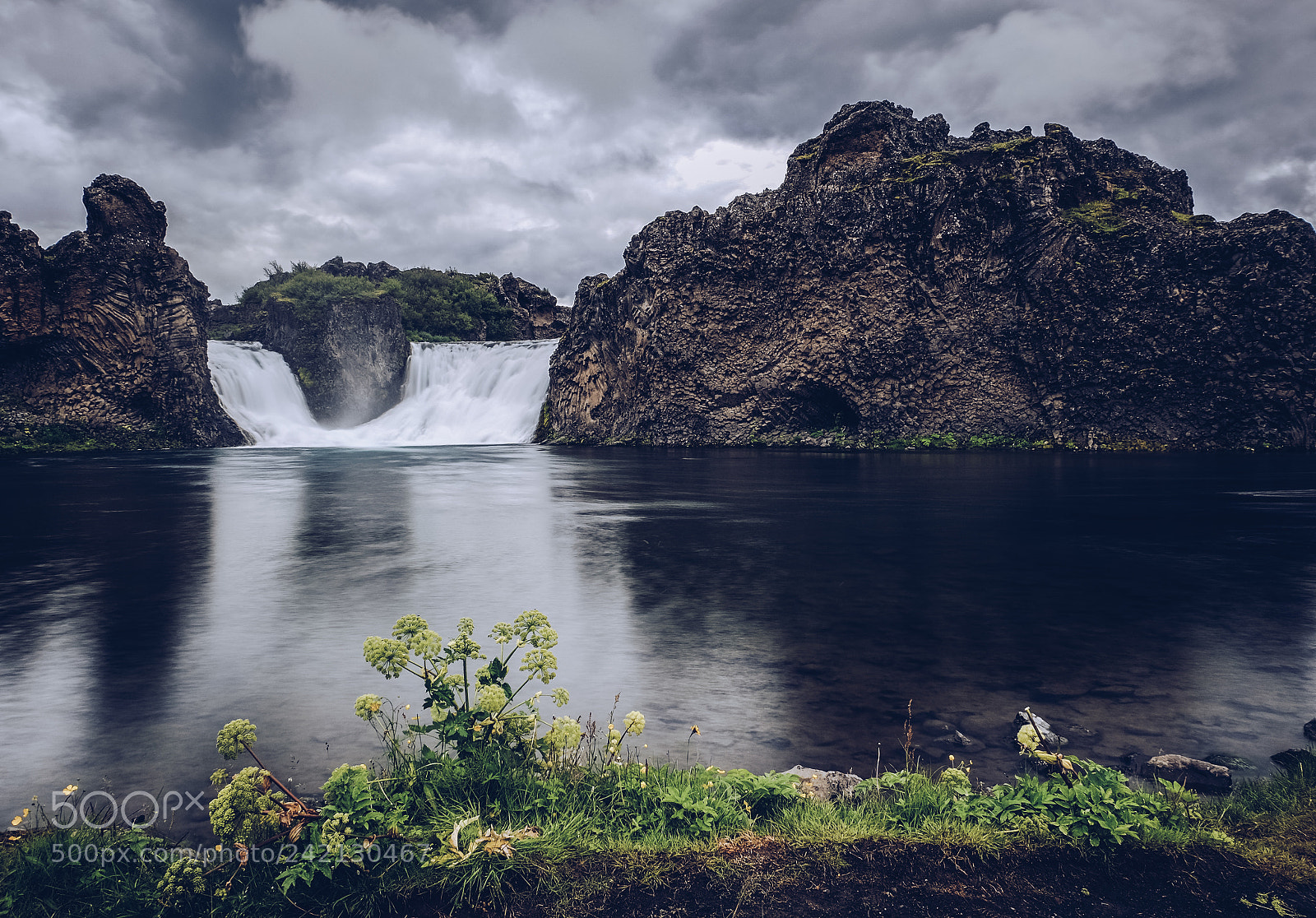 Fujifilm X-M1 sample photo. Hjálparfoss photography