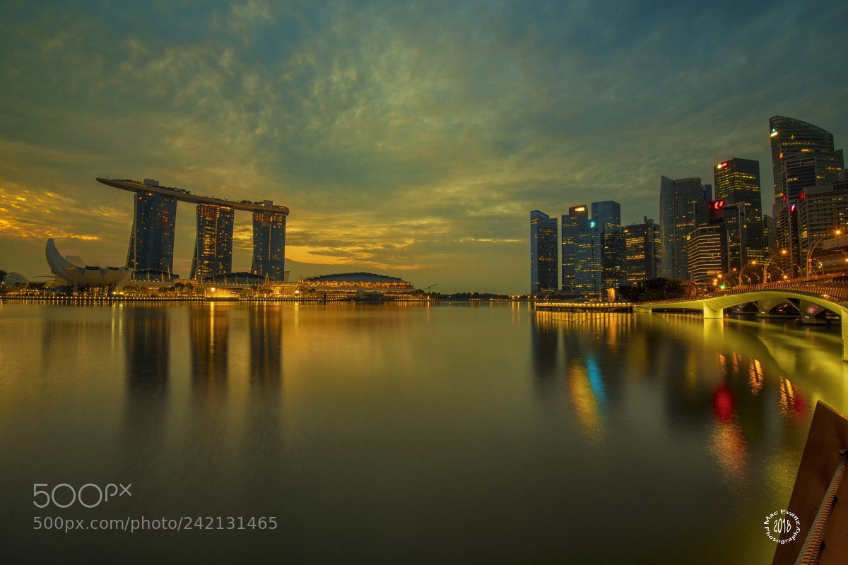 Nikon D850 sample photo. Marina bay sunrise photography