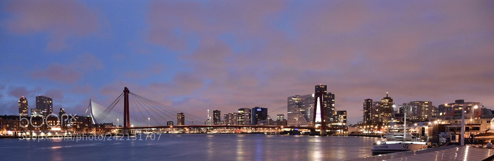 Nikon D7200 sample photo. Rotterdam by night photography