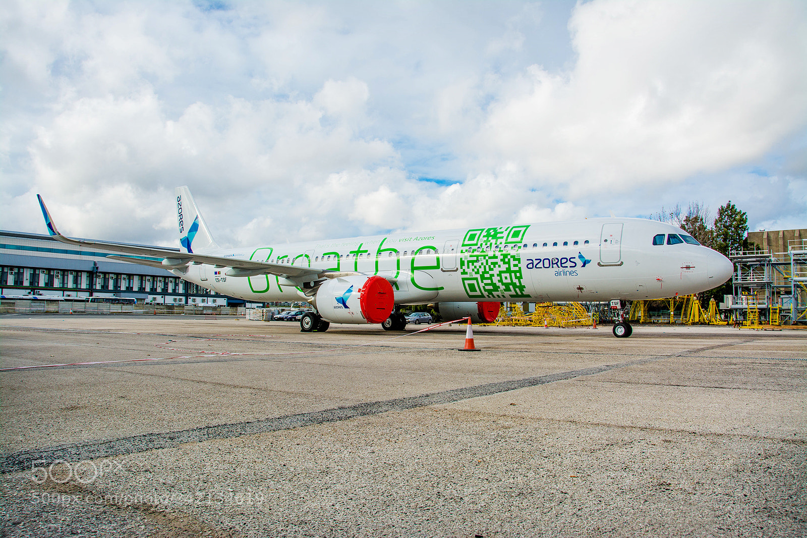 Nikon D7100 sample photo. Azores airlines airbus a321neo photography