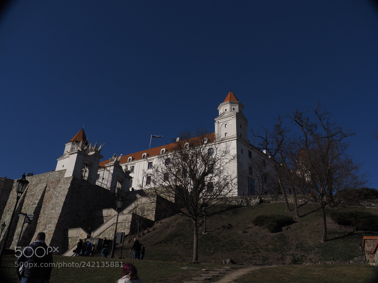 Olympus OM-D E-M1 sample photo. Bratislava castle photography