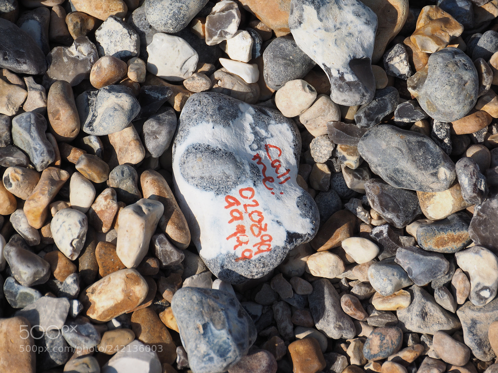 Olympus OM-D E-M1 sample photo. Message on the pebble photography