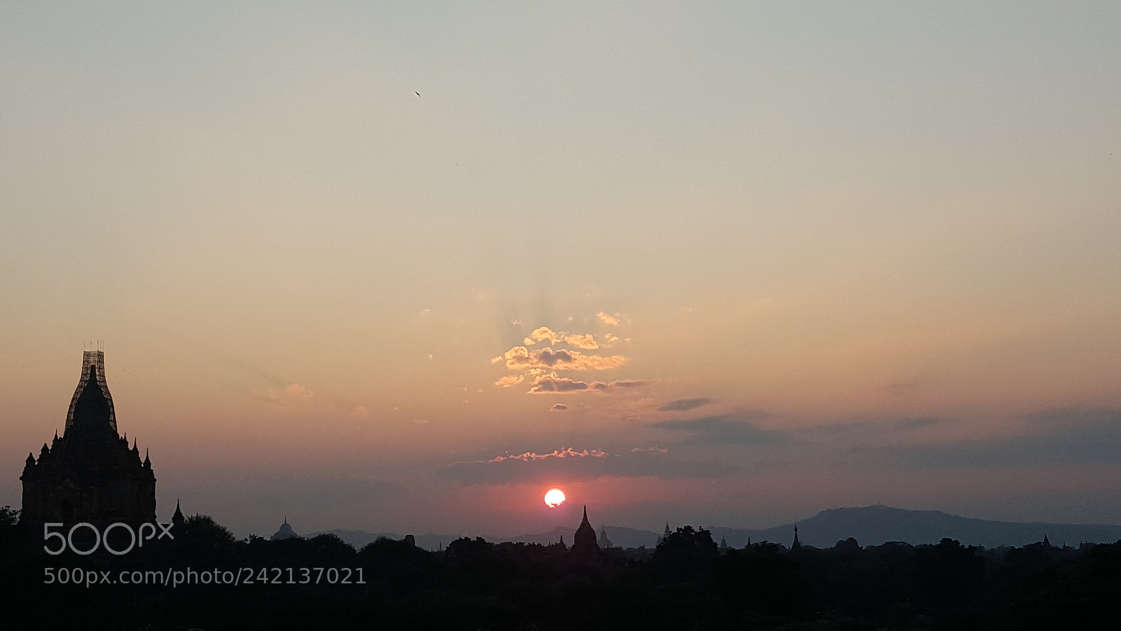 Samsung Galaxy Note5 sample photo. Sunset at bagan photography