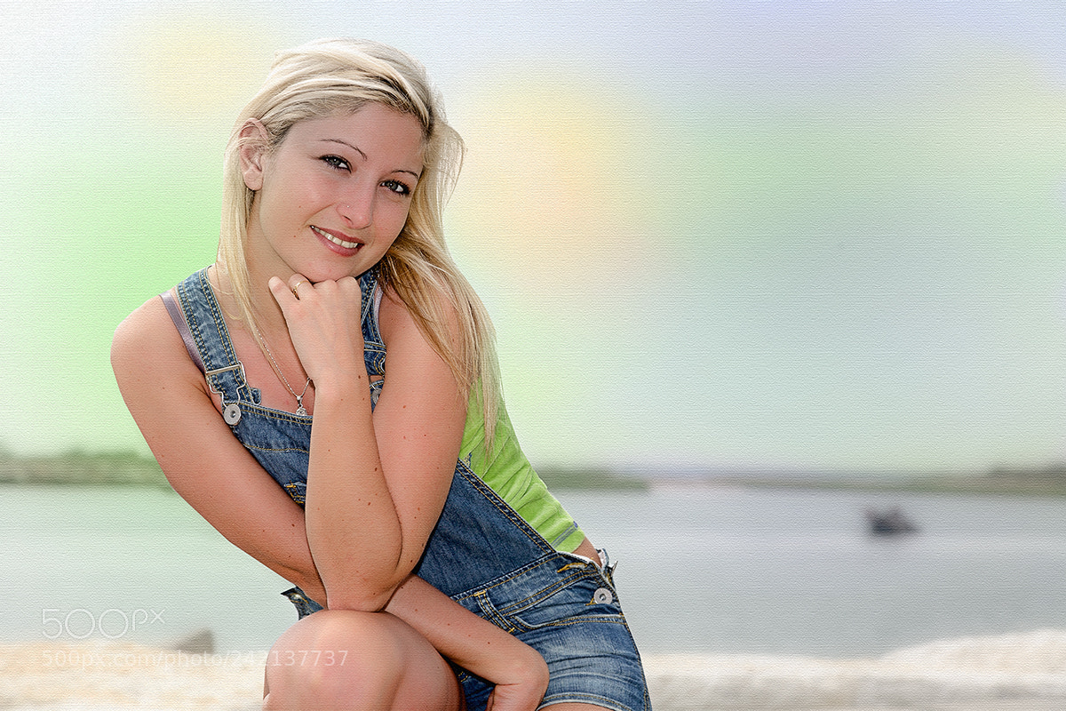 Canon EOS 5D sample photo. Donna su tela photography