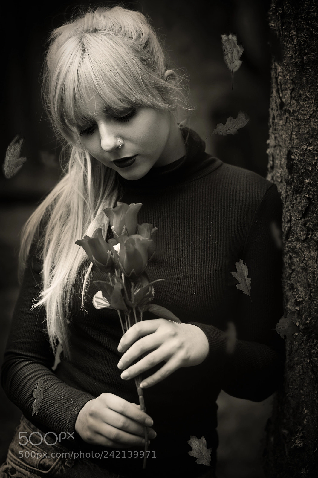 Nikon D3200 sample photo. Autumn rose photography