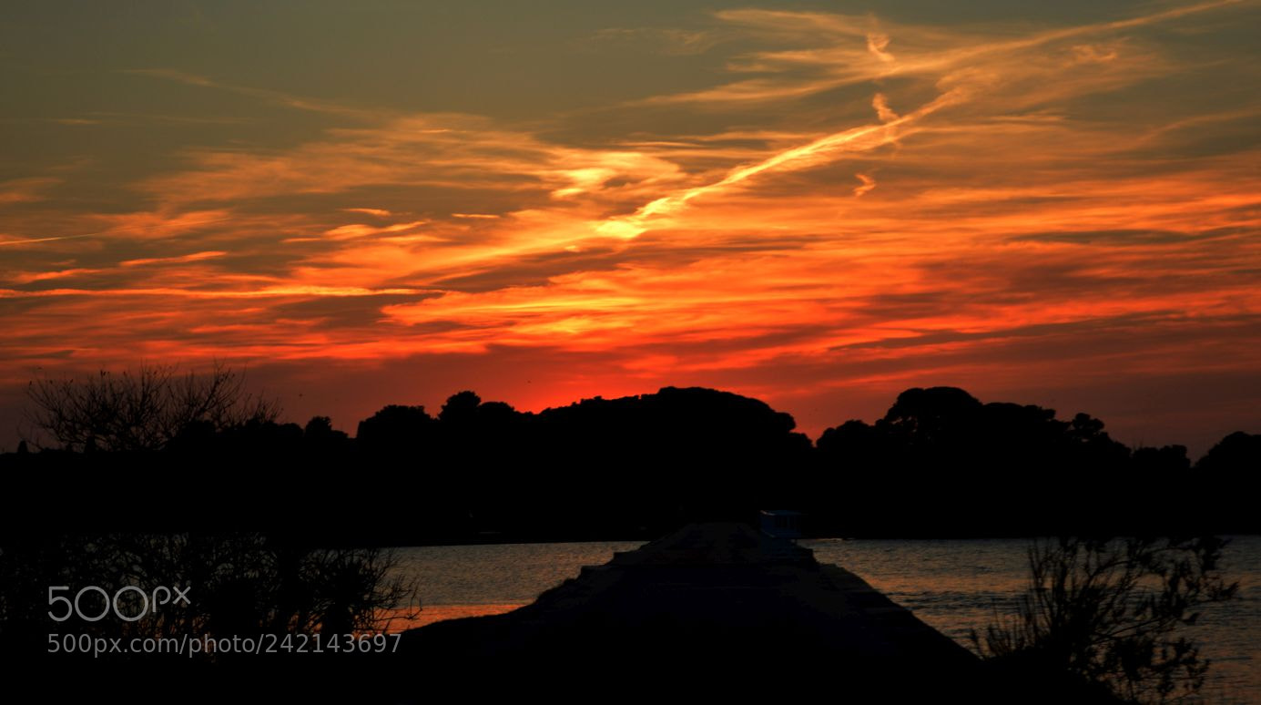 Nikon D3200 sample photo. Sillouethe sunset photography