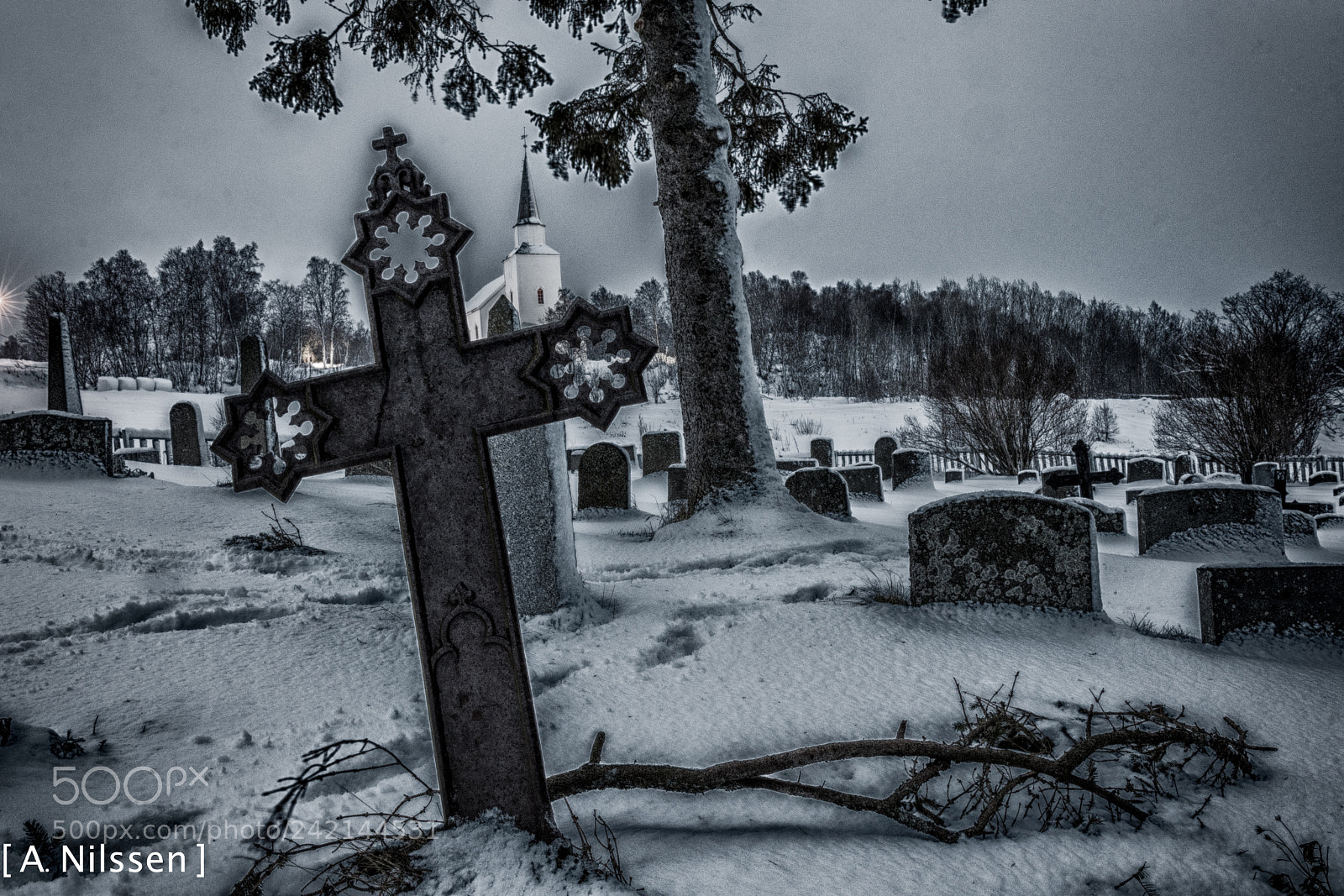 Nikon D500 sample photo. Dyrøy kirke photography