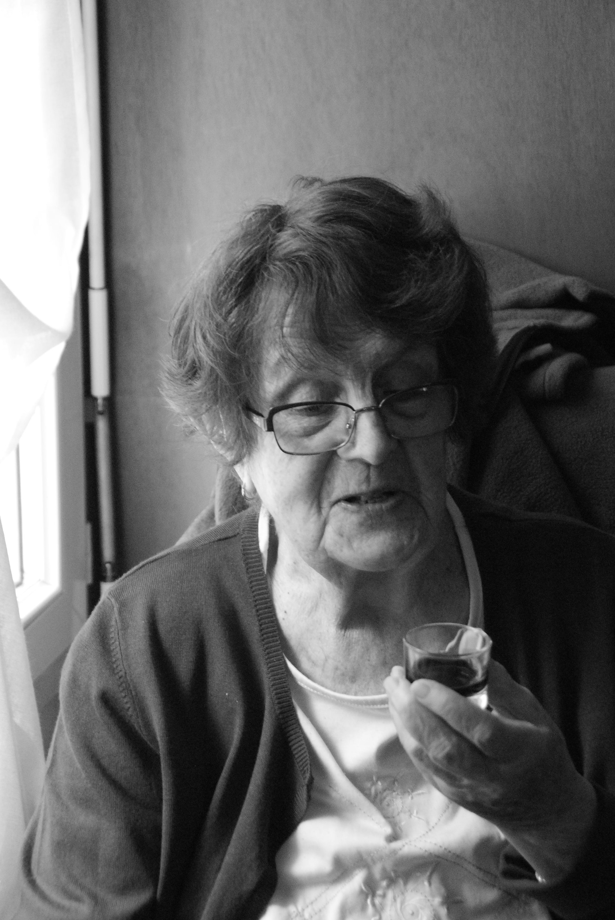 Nikon D3000 sample photo. Grand mother love photography