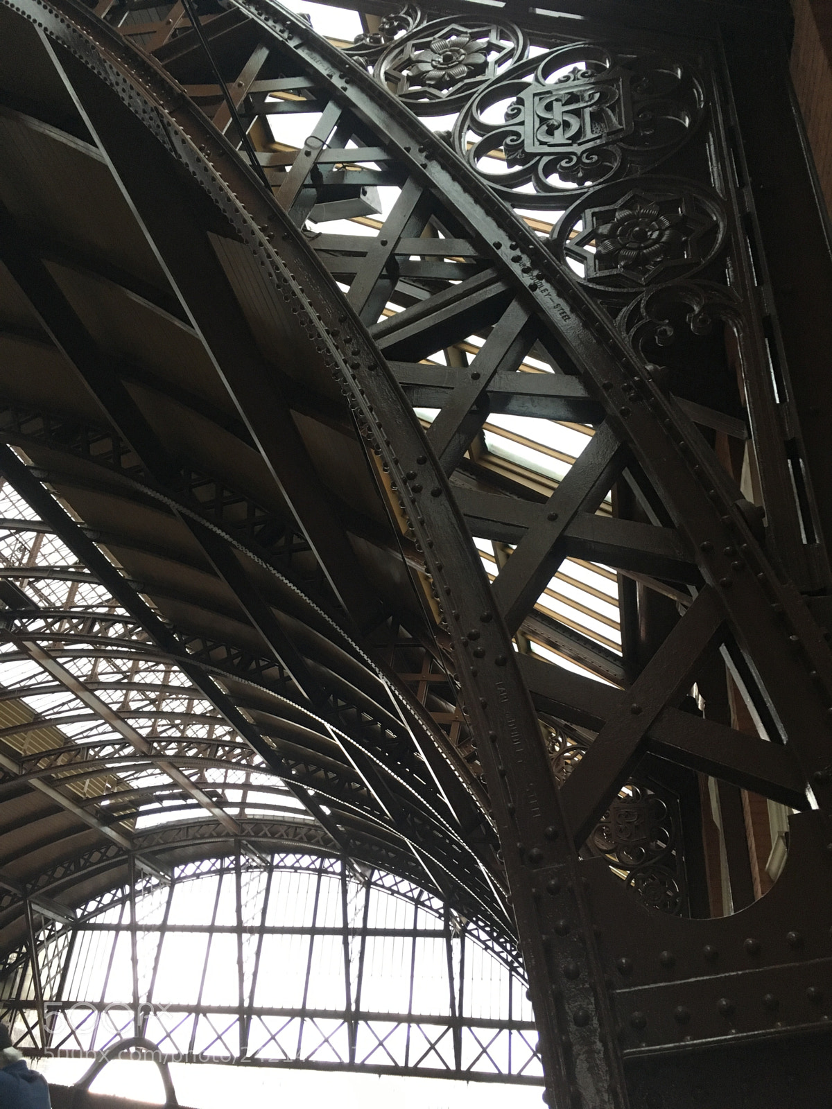 Apple iPhone SE sample photo. Light railroad station photography