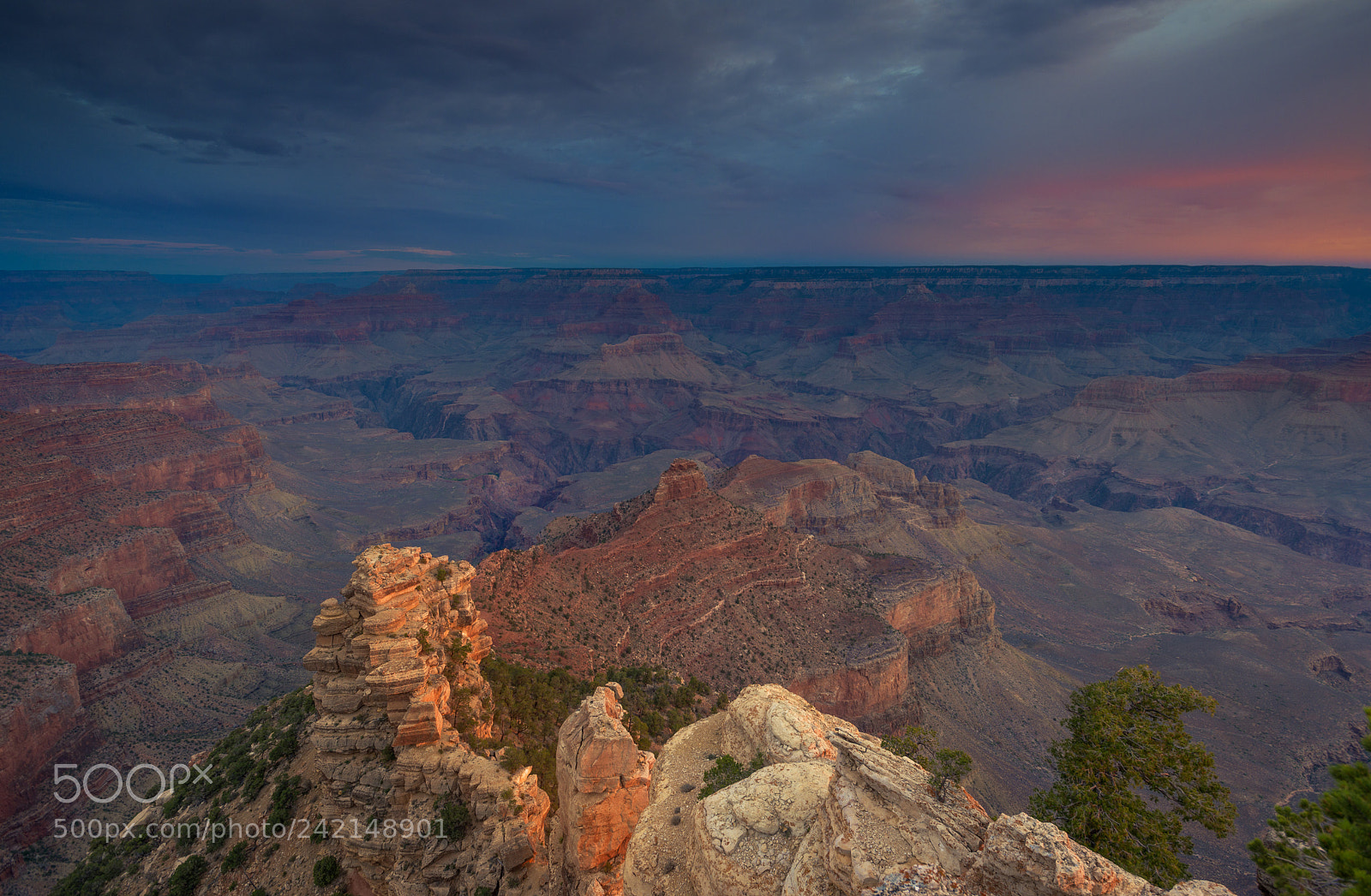 Nikon D800 sample photo. Grand canyon red sunset photography