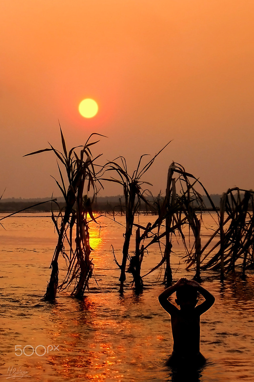 Fujifilm FinePix J10 sample photo. Sunset over nila river photography