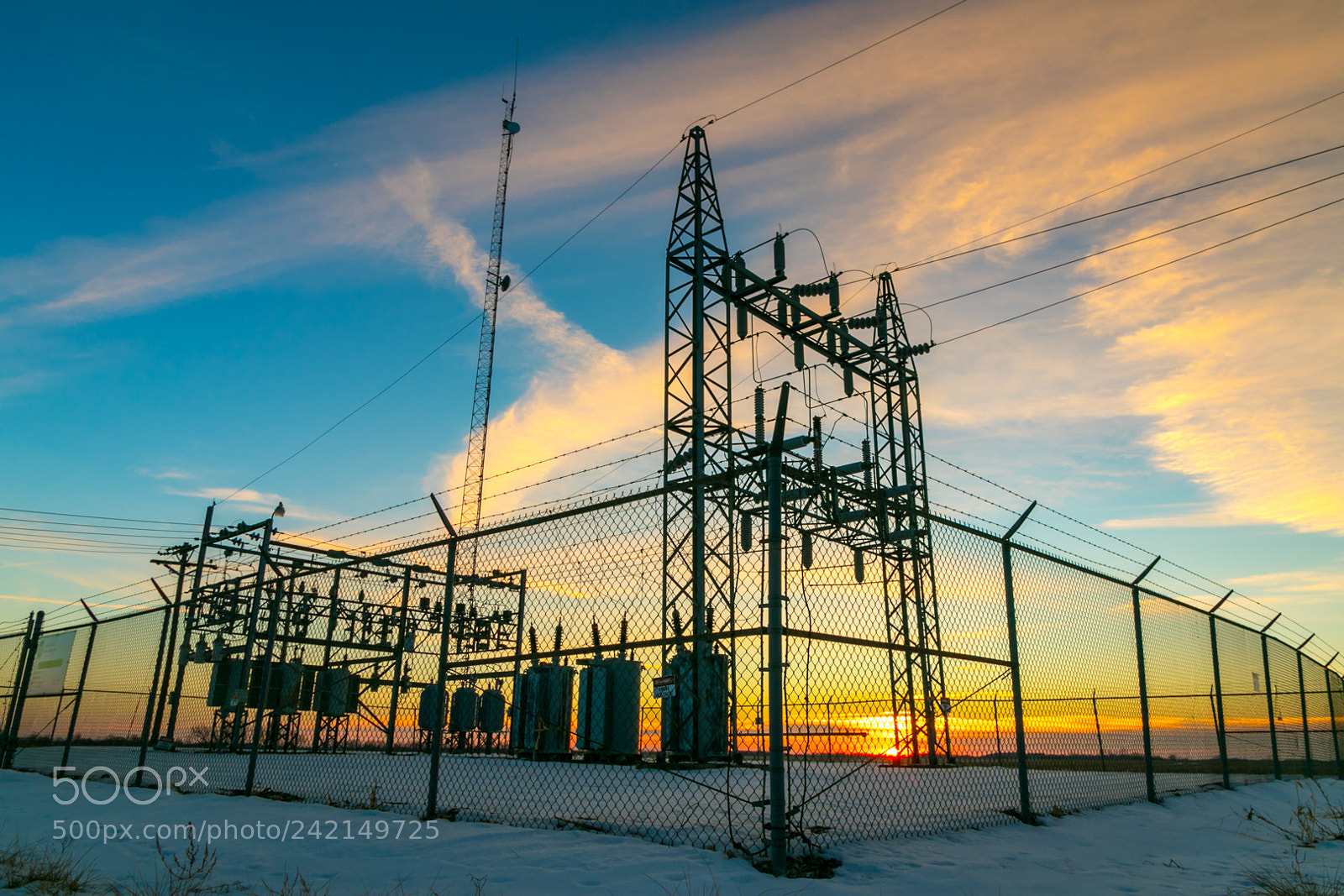 Canon EOS 7D Mark II sample photo. Iowa winter sunset photography
