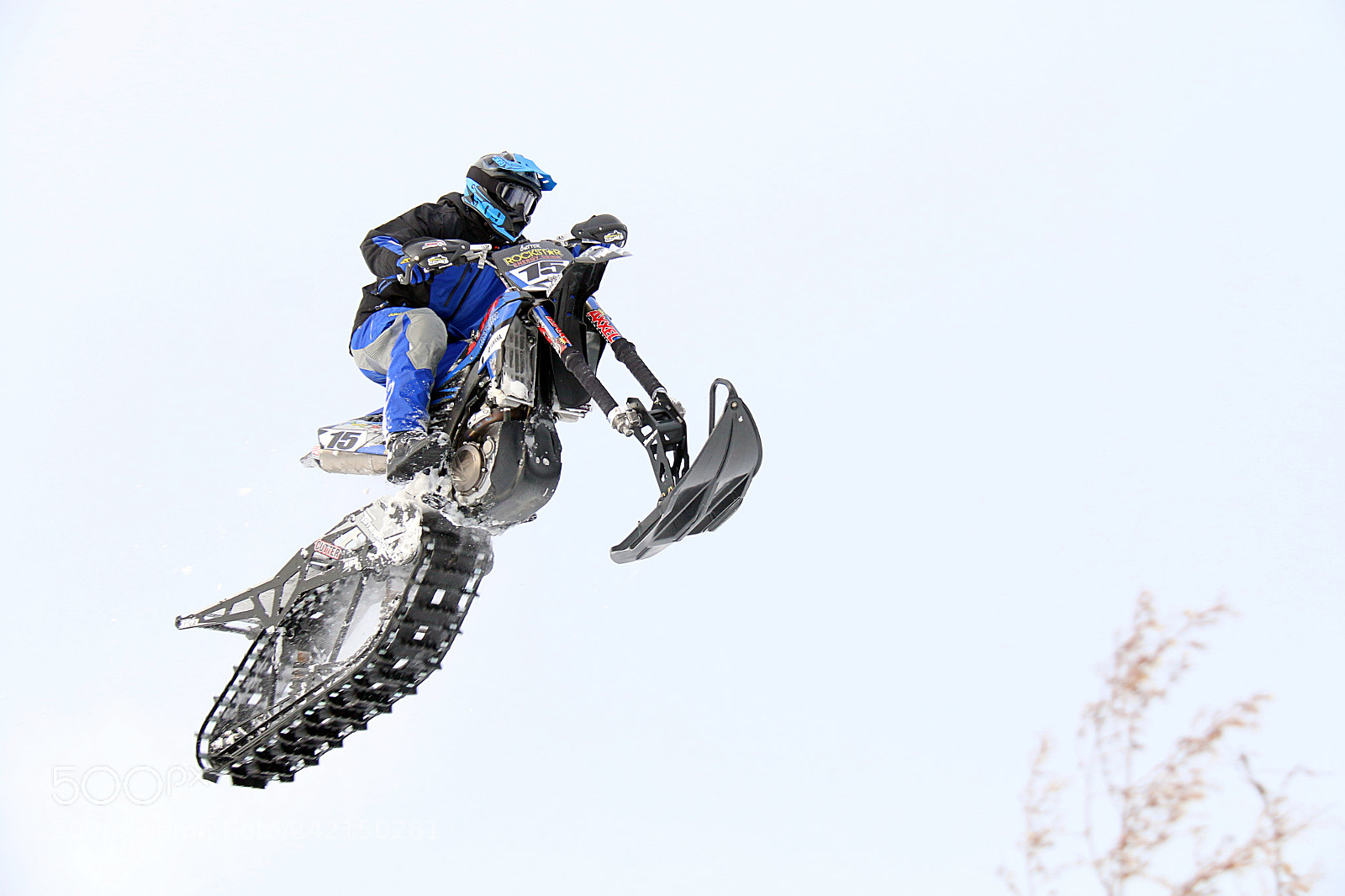 Canon EF-S 18-200mm F3.5-5.6 IS sample photo. Snowbike practice photography