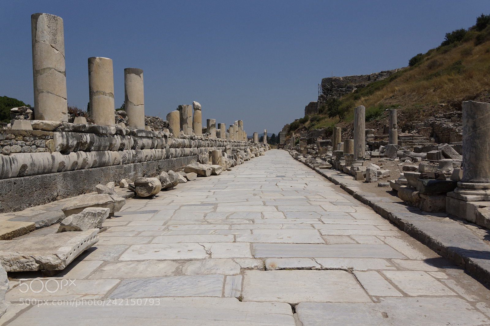 Sony SLT-A77 sample photo. Ephesus ancient road photography
