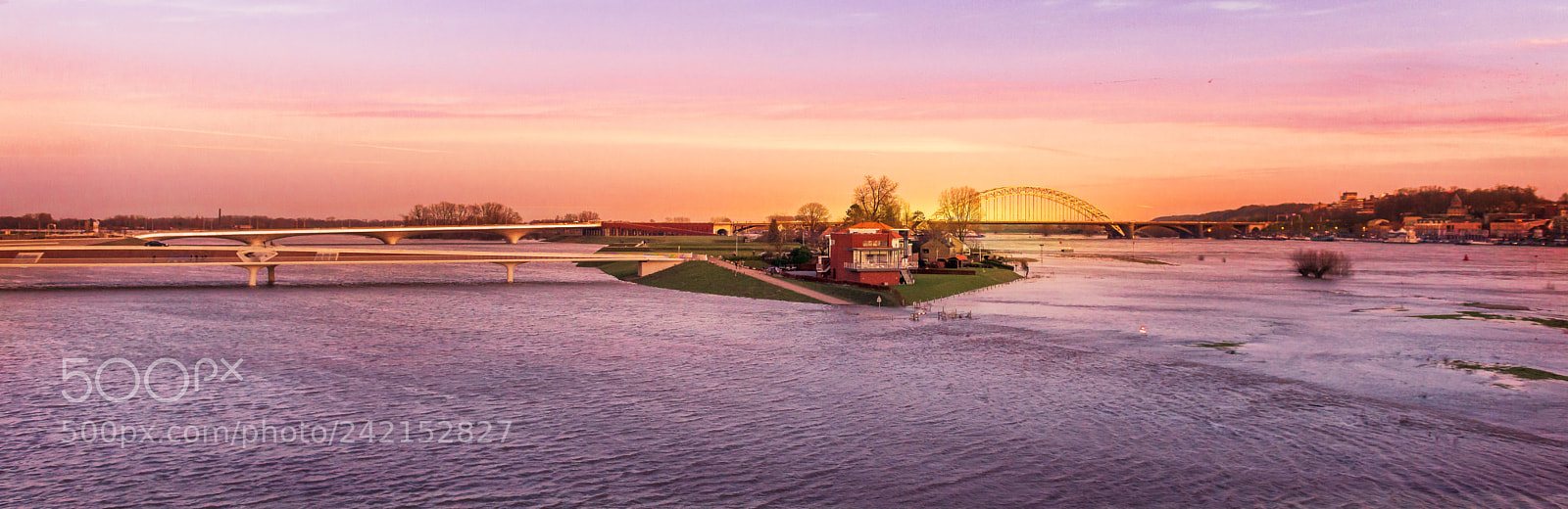 Nikon D600 sample photo. Flooding river waal, nijmegen photography