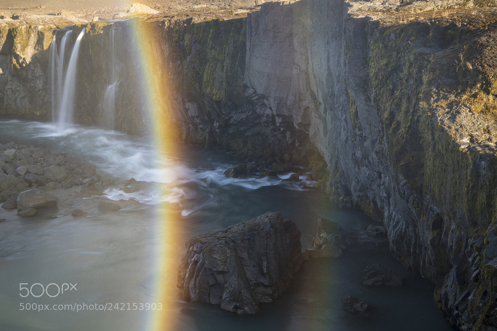 Nikon D850 sample photo. Waterfall and rainbow photography