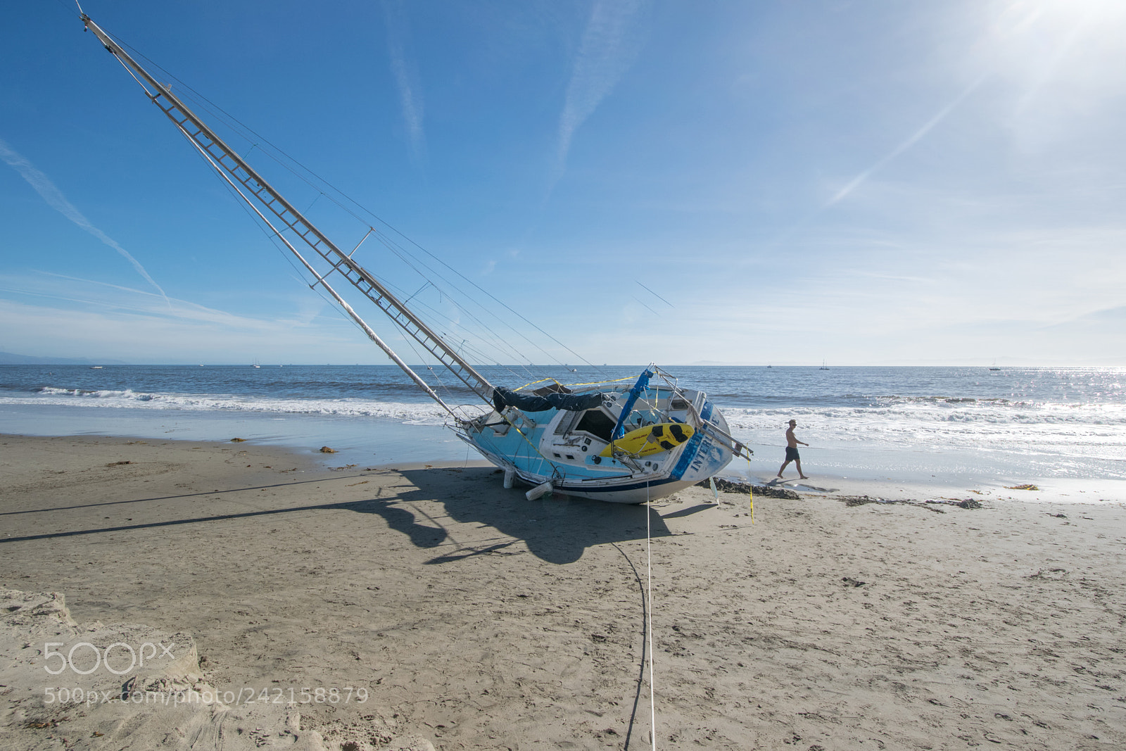 Nikon D5300 sample photo. Boat washed onshore after photography