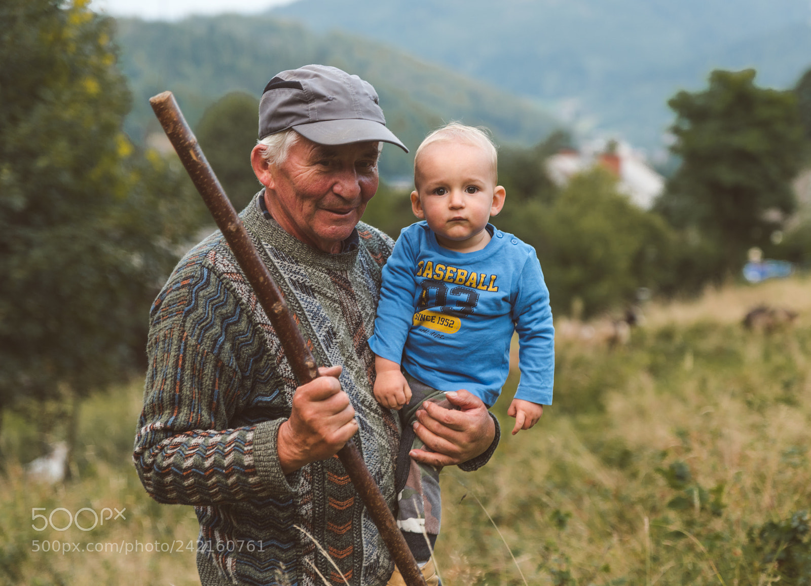 Nikon D810 sample photo. Grandfather with grandson photography