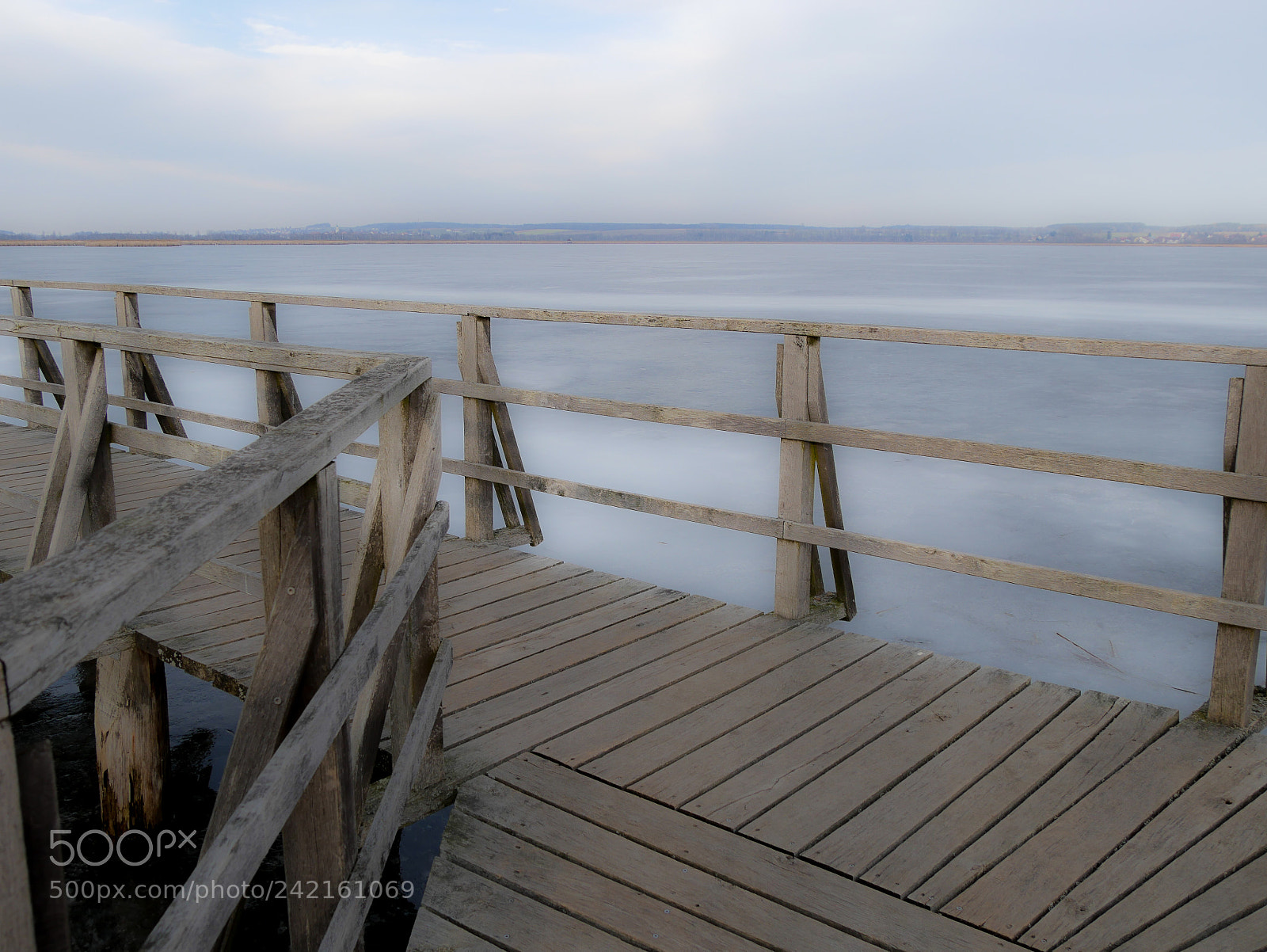 Panasonic DMC-G70 sample photo. Footbridge on ice photography