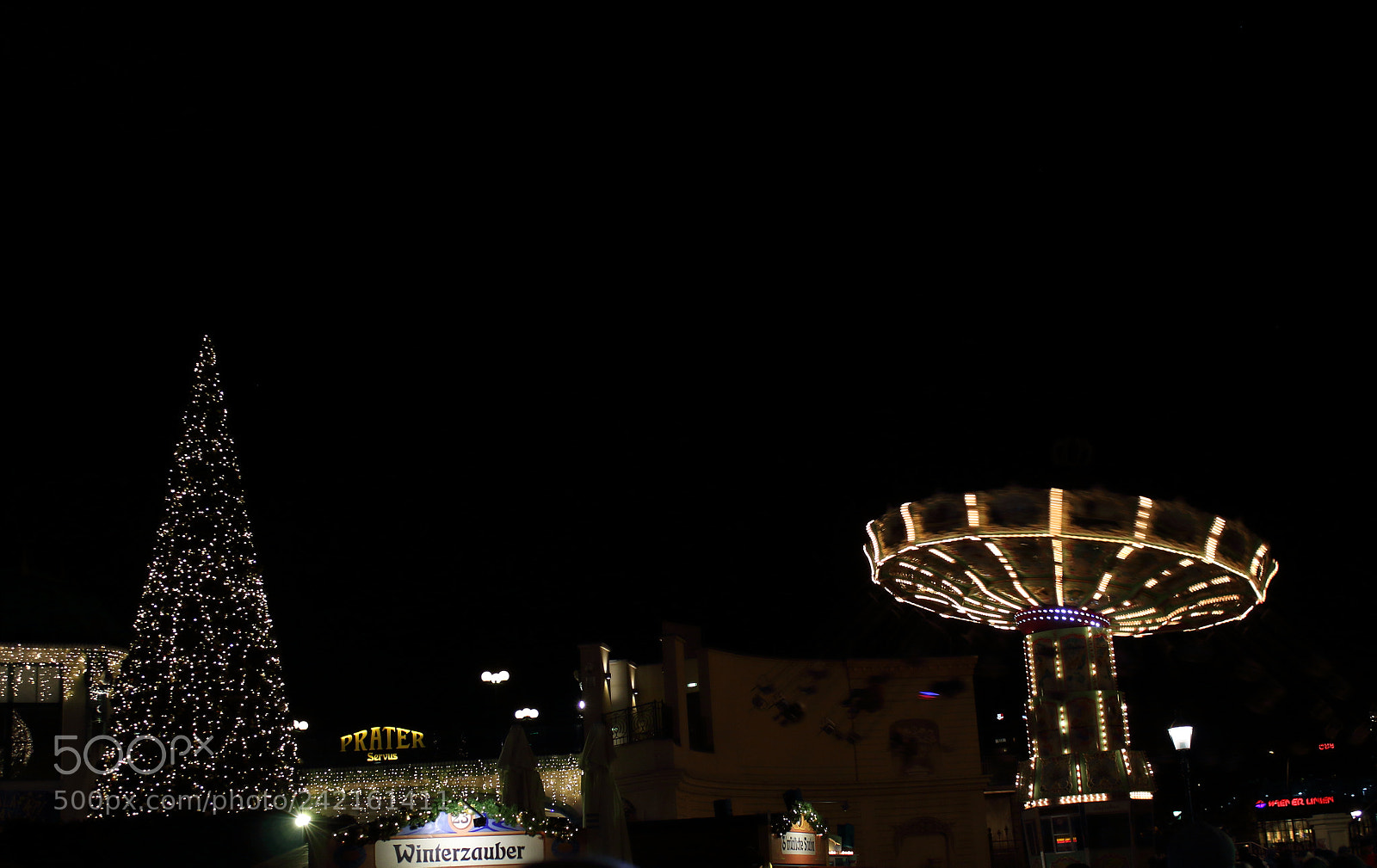Canon EF-S 18-55mm F3.5-5.6 III sample photo. Christmas tree on prater photography
