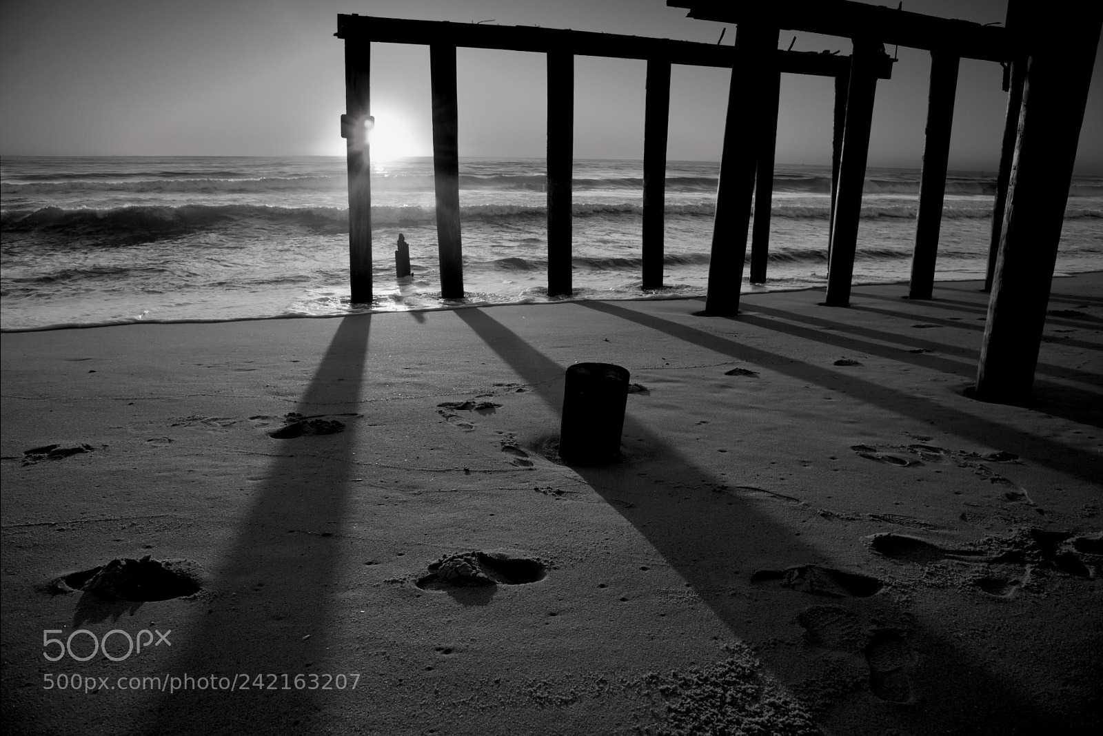 Nikon D810 sample photo. Pier shadows photography