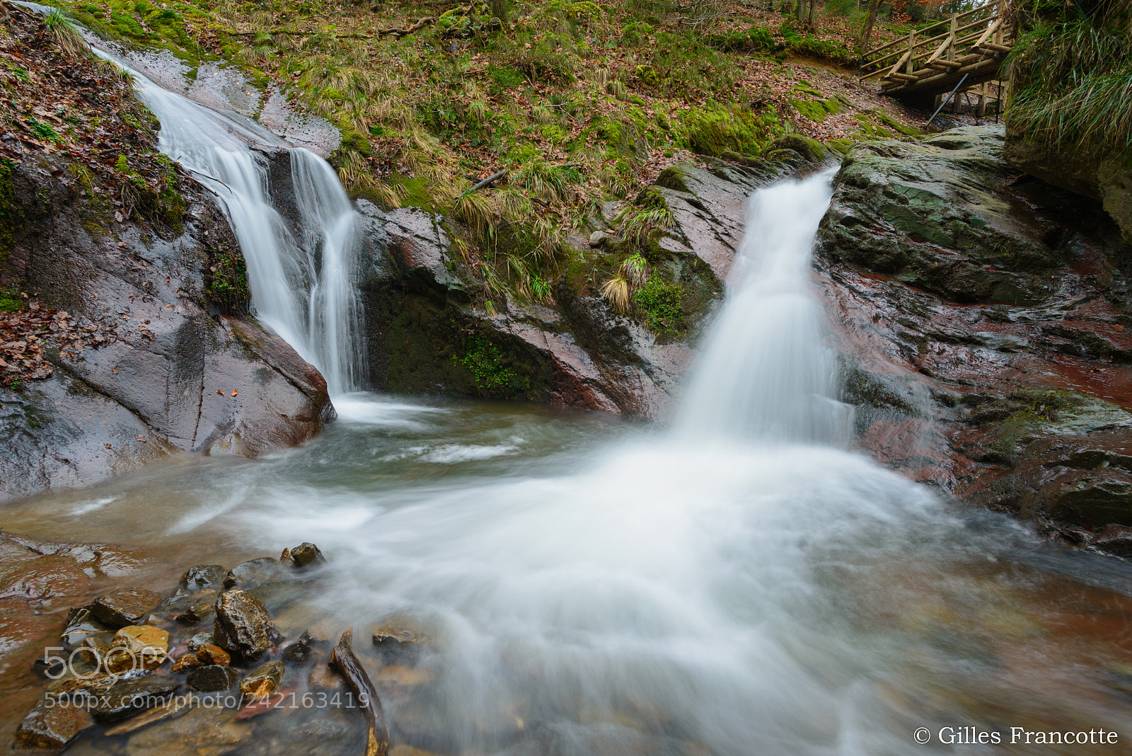 Nikon D800 sample photo. 2 waterfalls. photography