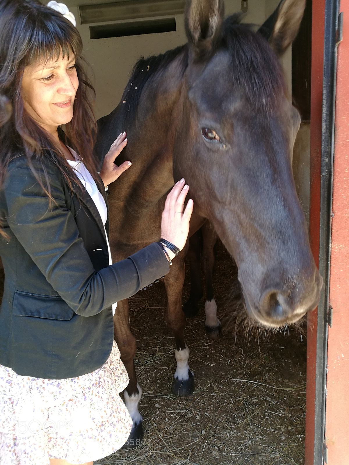 HUAWEI P9 sample photo. Lady and horse. photography