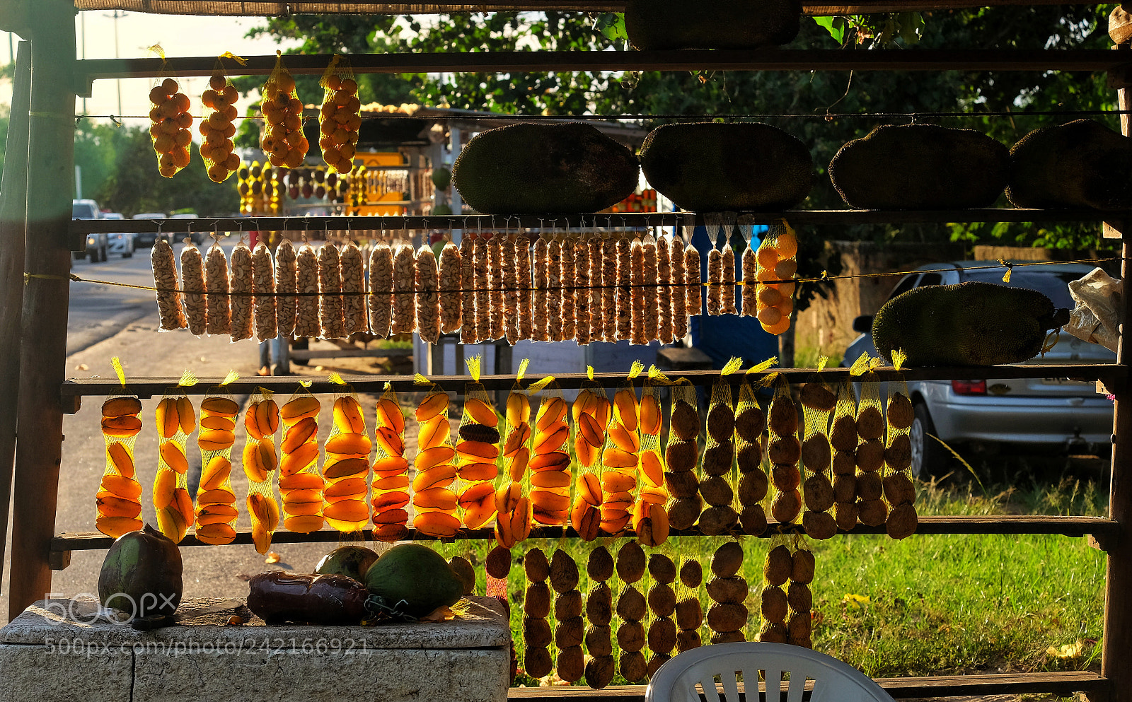 Fujifilm X-E2 sample photo. Selling fruits on the photography