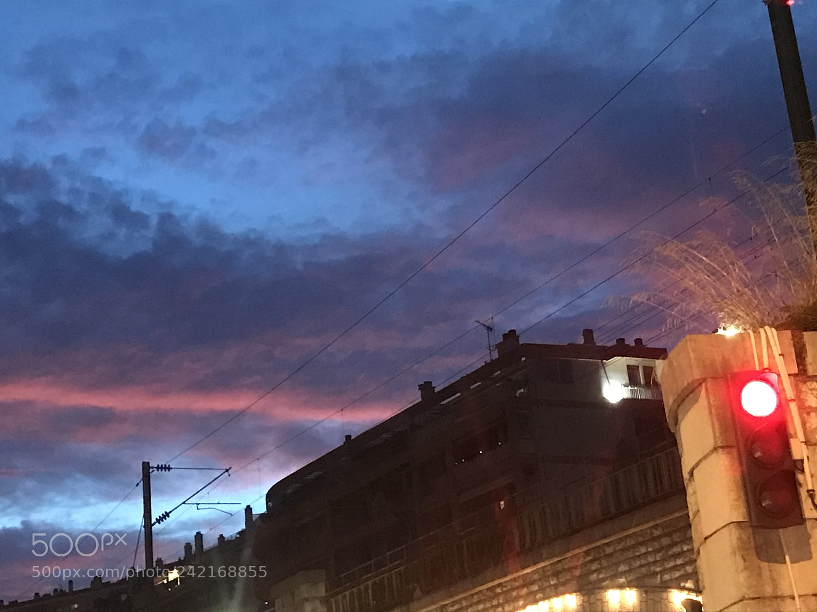Apple iPhone 7 sample photo. Winter sunset and red photography