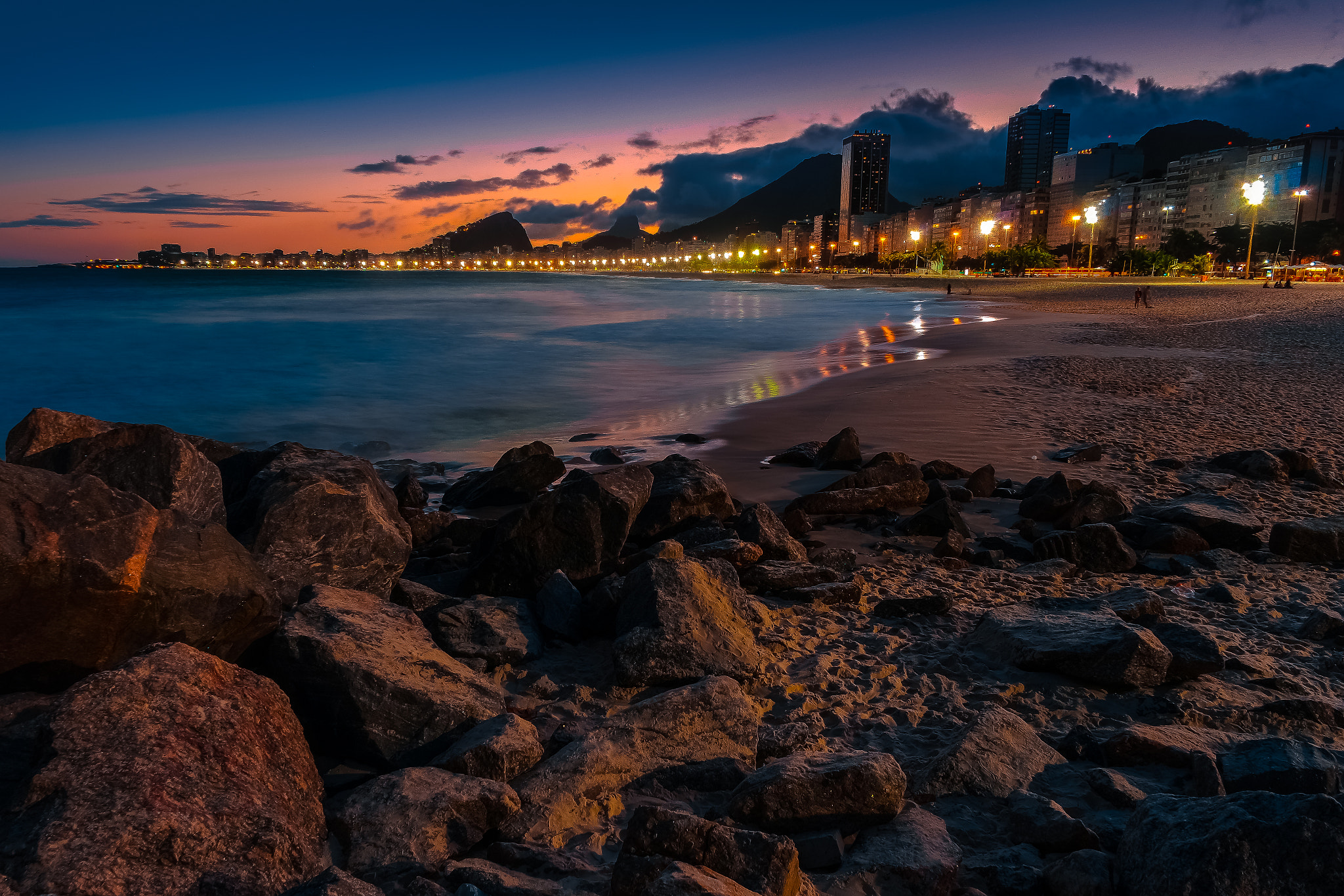 Samsung NX mini sample photo. Leme beach at a sunset photography